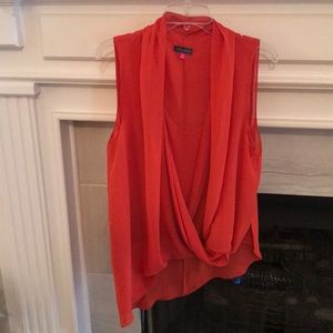 Vince Camuto sleeveless blouse/ asymmetrical tunic
